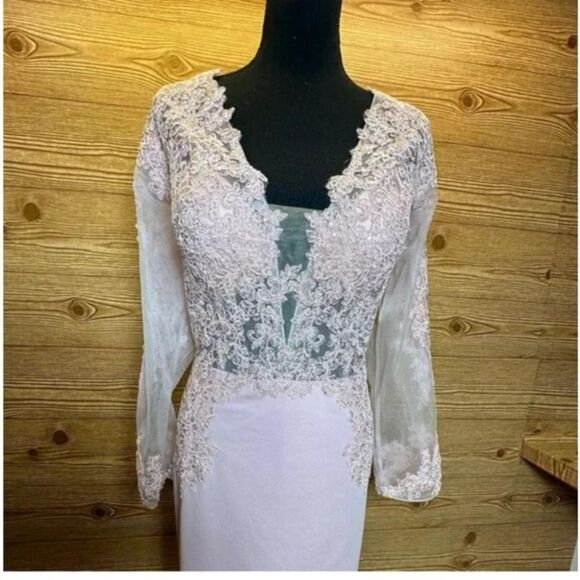 NWT LA Merchandise Pink Gown sz 14 - Picture 5 of 11